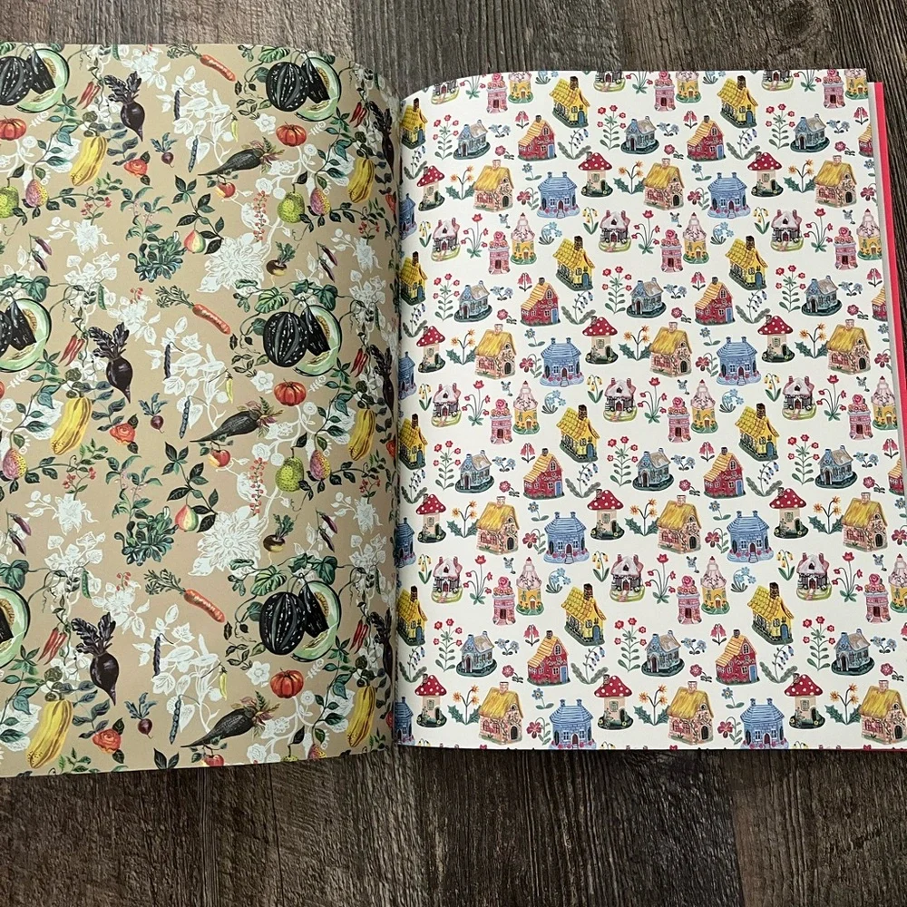 Nathalie Lété wrapping paper sheets book and matching sticker sheet. IN STOCK!
